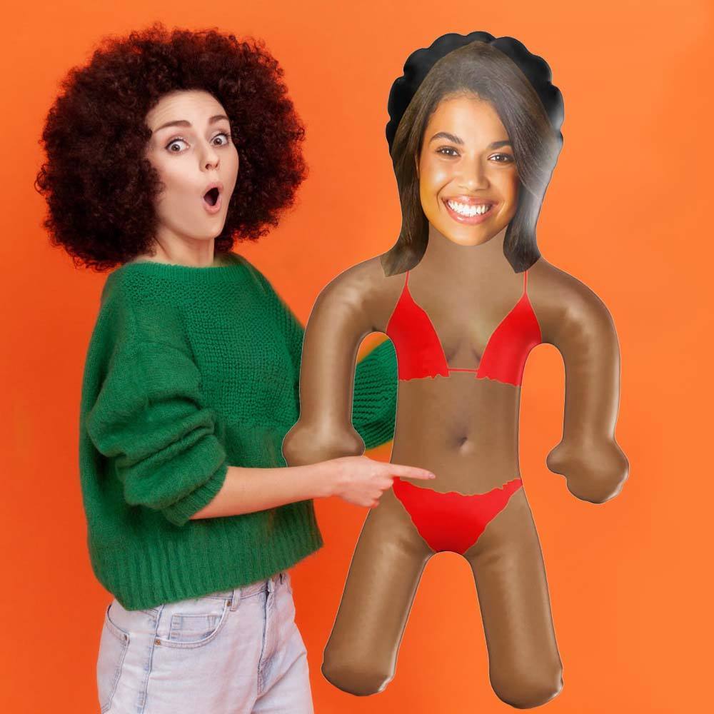 Personalized Bikini Blow Up Dolls Funny Inflatable Doll Party Favors Gifts for Her - Giftlab