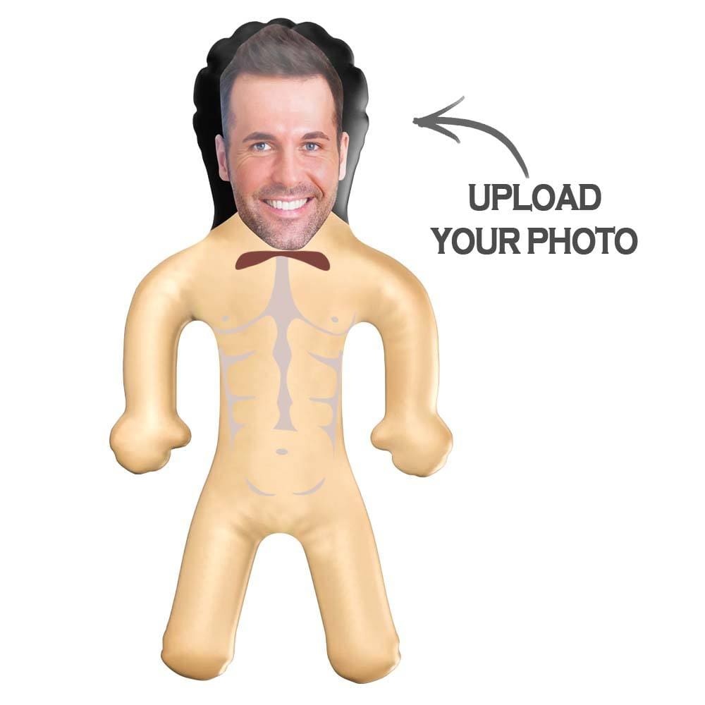 Personalized Groom Blow Up Dolls Funny Inflatable Man Printed Face Bachelorette Party Gift for Bride - Giftlab