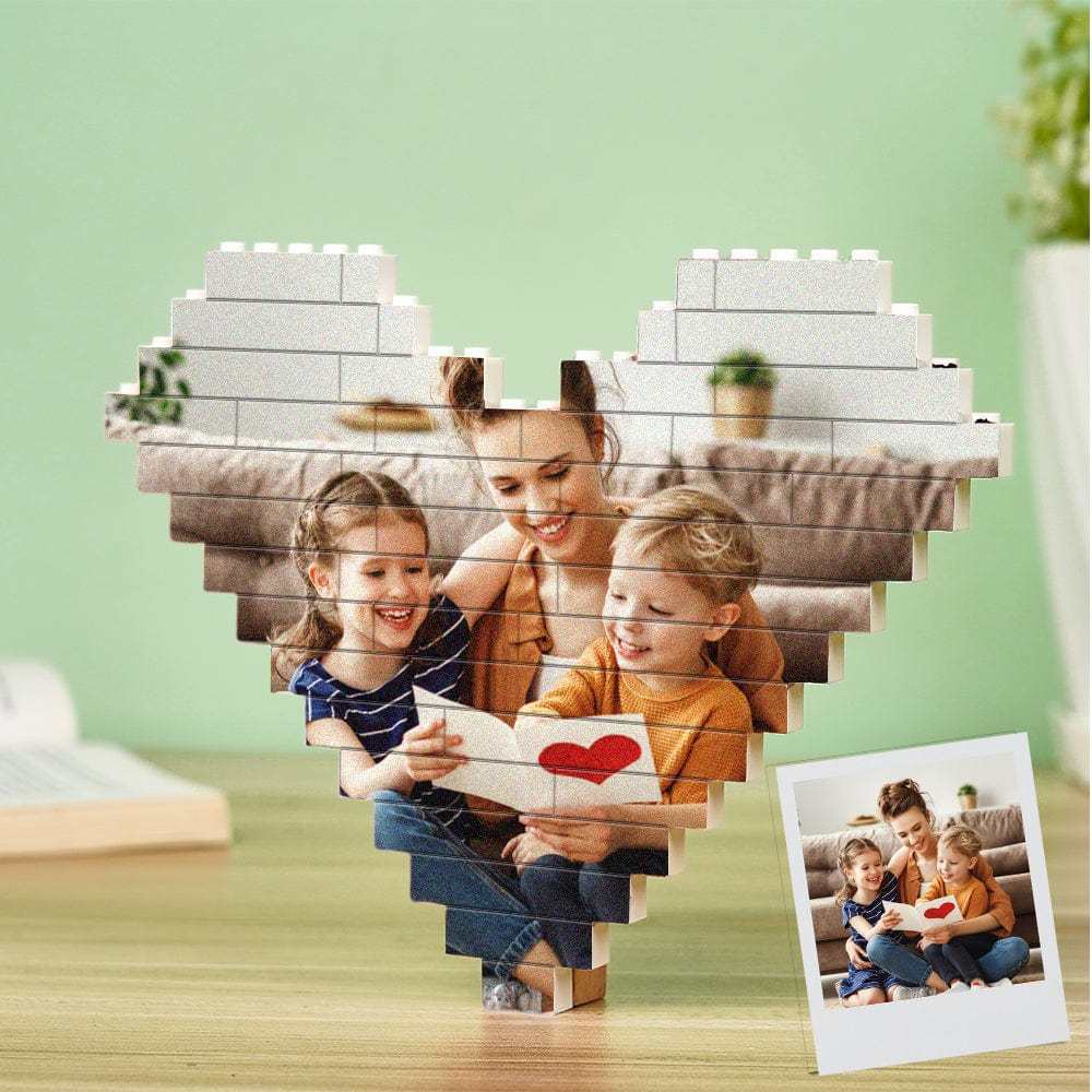 Mother's Day Gifts Custom Photo Building Brick Personalized Music Code Block - Giftlab