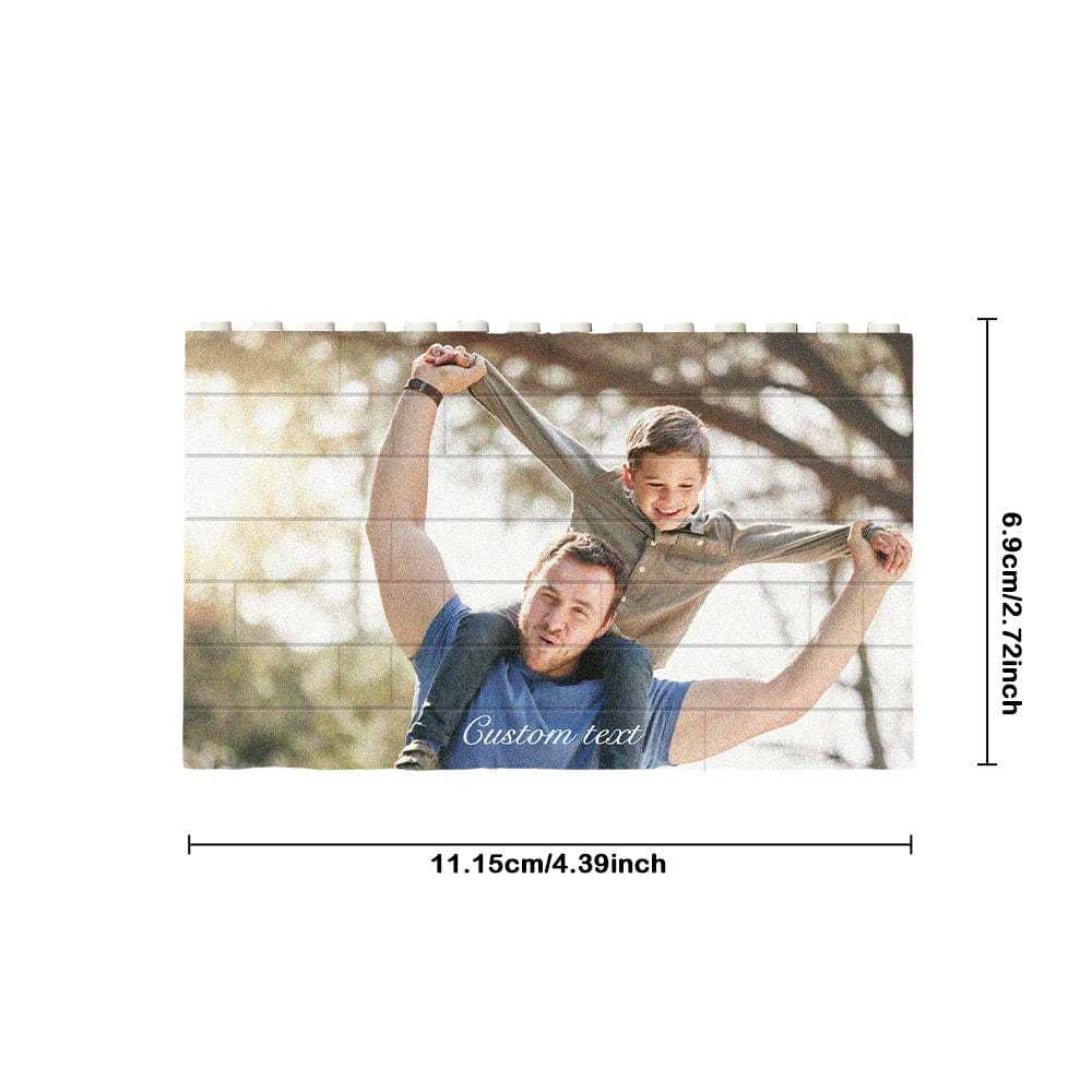 Custom Building Brick Photo Block Personalised Brick Puzzles Gift for Family - Giftlab