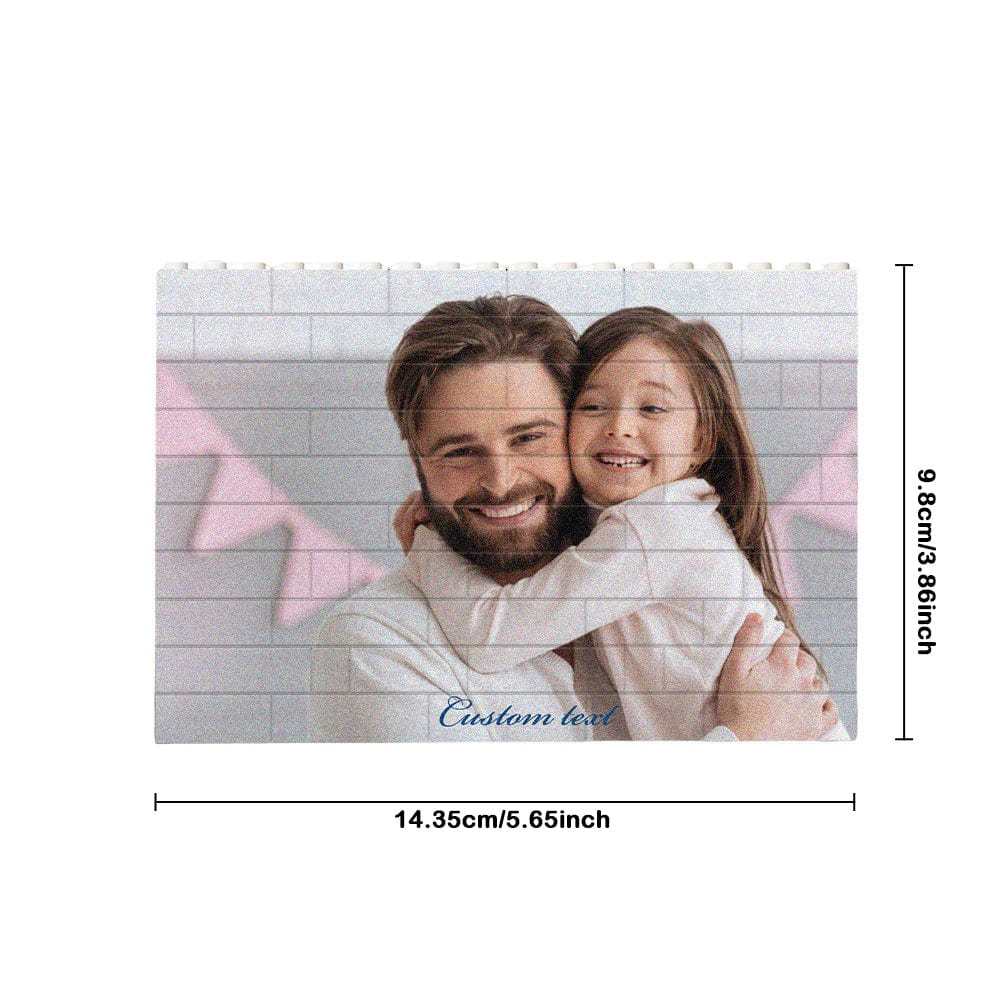 Custom Building Brick Photo Block Personalised Brick Puzzles Gift for Family - Giftlab