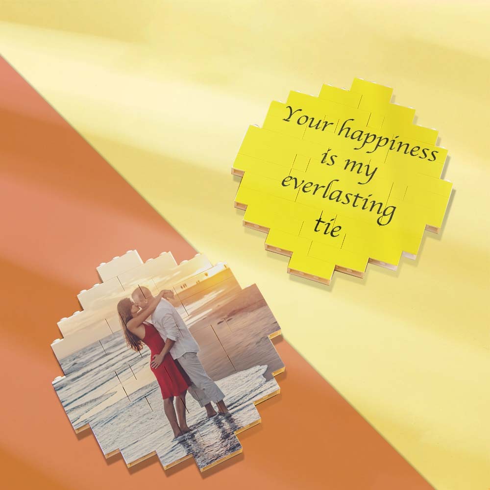 Custom Spotify Code Personalized Brick Round Building Photo Block Frame Christmas Gifts - Giftlab