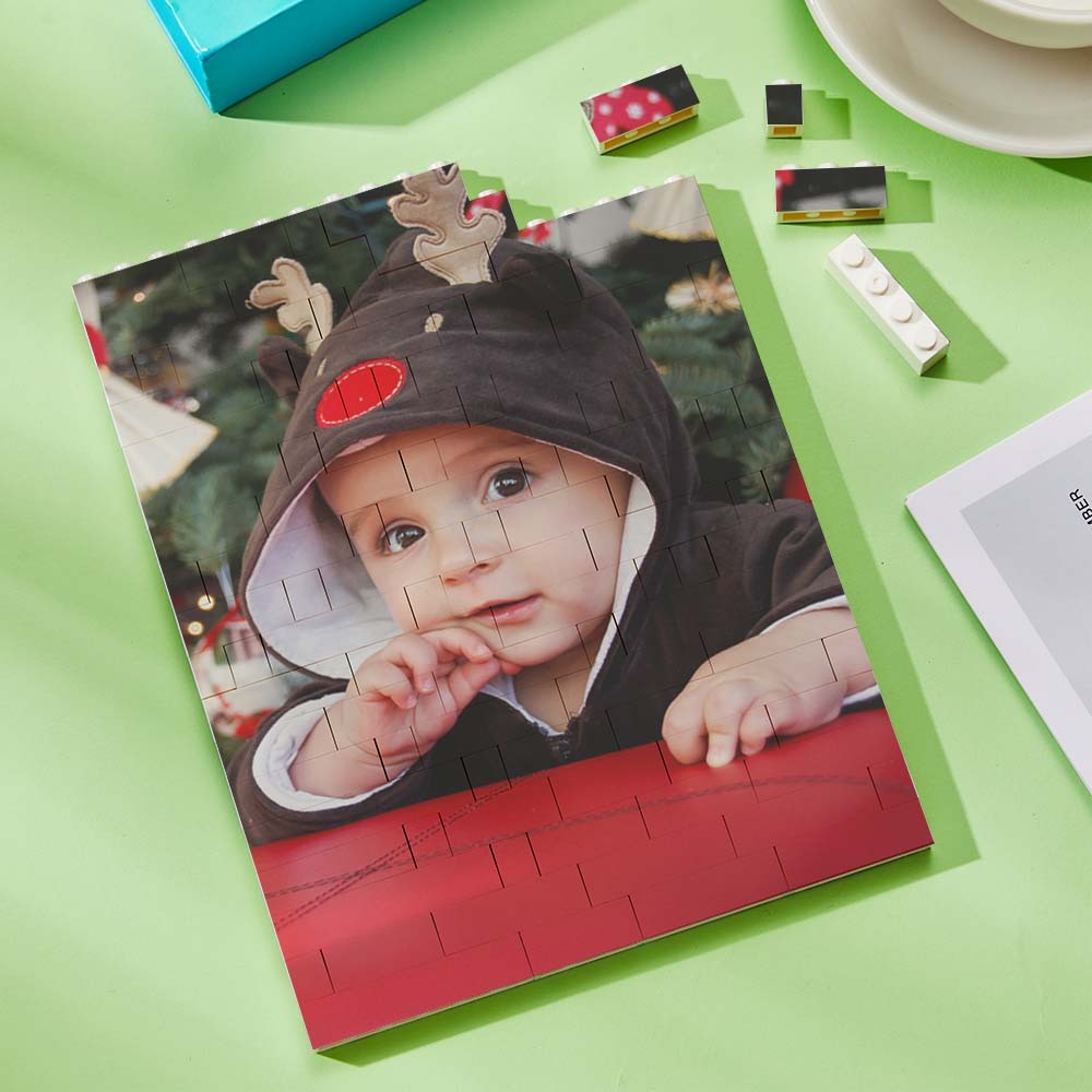 Personalized Brick Rectangle Building Photo Block Spotify Code Custom Text Frame Valentine's Day Gifts - Giftlab