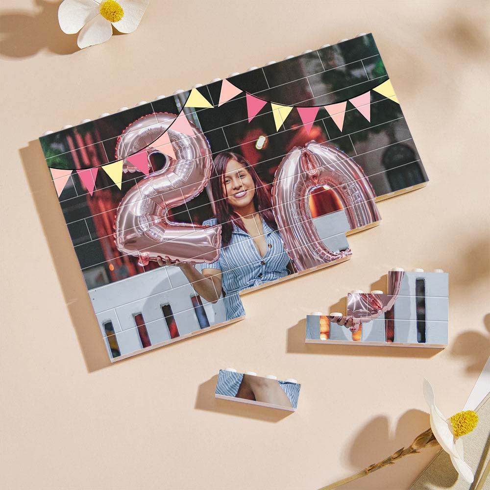 Birthday Gifts Custom Collage Photo Building Blocks Square Shape Building Bricks Gifts for Kid - Giftlab