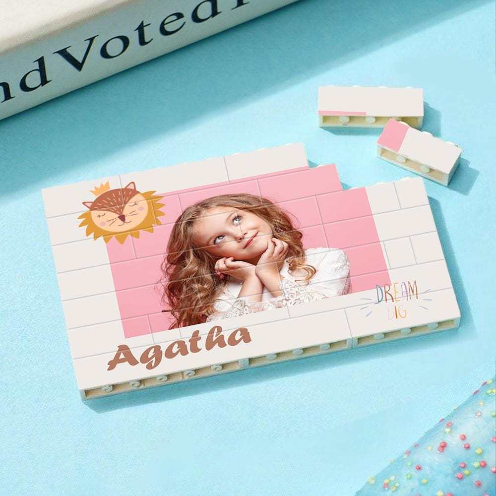 Birthday Gifts Custom Collage Photo Building Blocks Square Shape Building Bricks Gifts for Kid - Giftlab