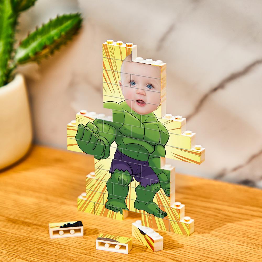 Custom Photo Minime Building Brick Puzzle Personalized Photo Block Gift For Men - Giftlab