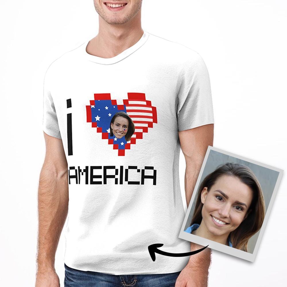 Custom T-shirt 4th of July Gifts - "I love America"