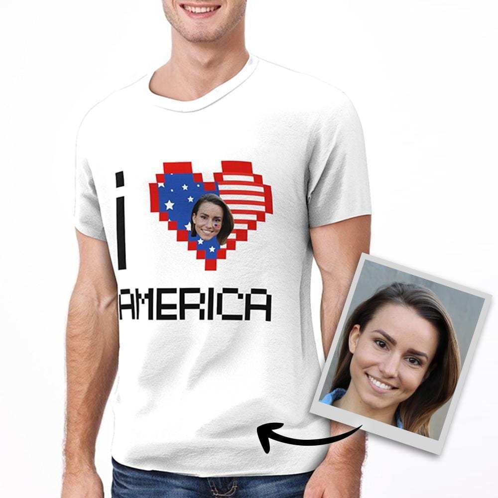 Custom T-shirt 4th of July Gifts - "I love America" - Bestchristmasgifts