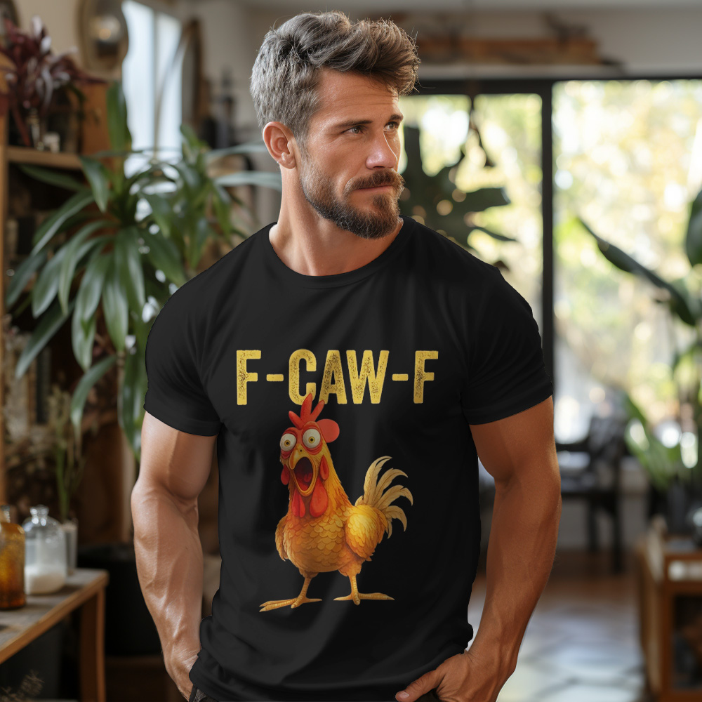 Funny F-Caw-F Chicken FCAWF Chicken Design Caw Unisex T-Shirt - Bestchristmasgifts