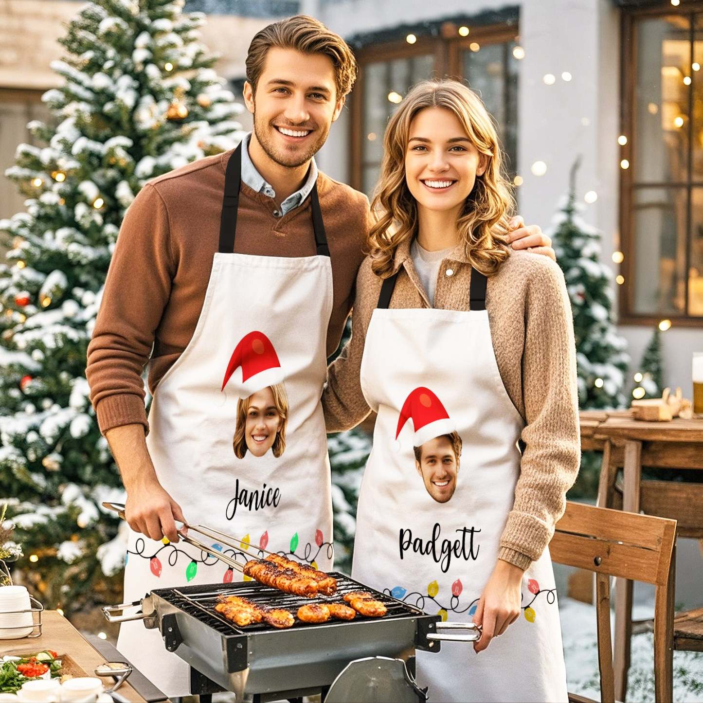 Custom Name Cooking Baking Crew Personalized Apro Personalised Name Chef Apron, Head Chef Cooking Gifts - Bestchristmasgifts