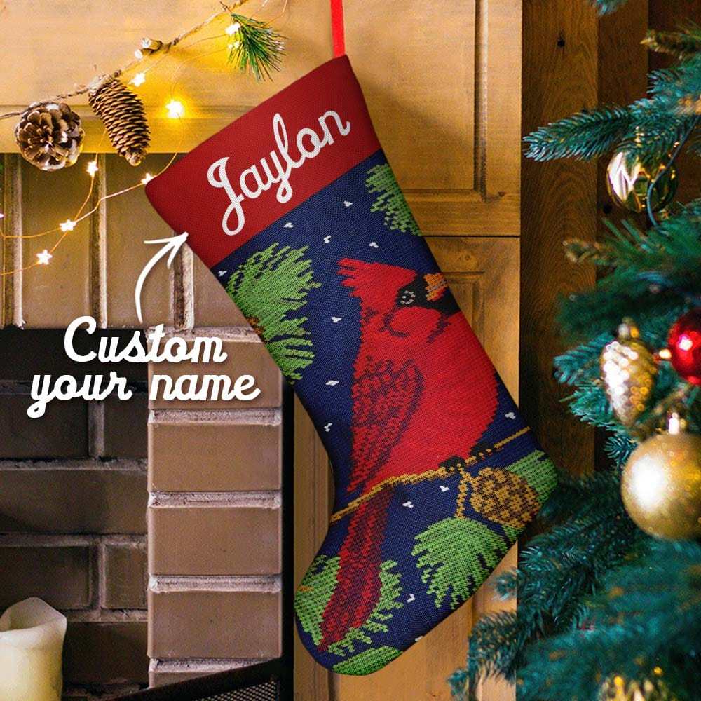 Custom Name Christmas Stockings Personalized Needlepoint Stocking Custom Name Christmas Stockings - Giftlab