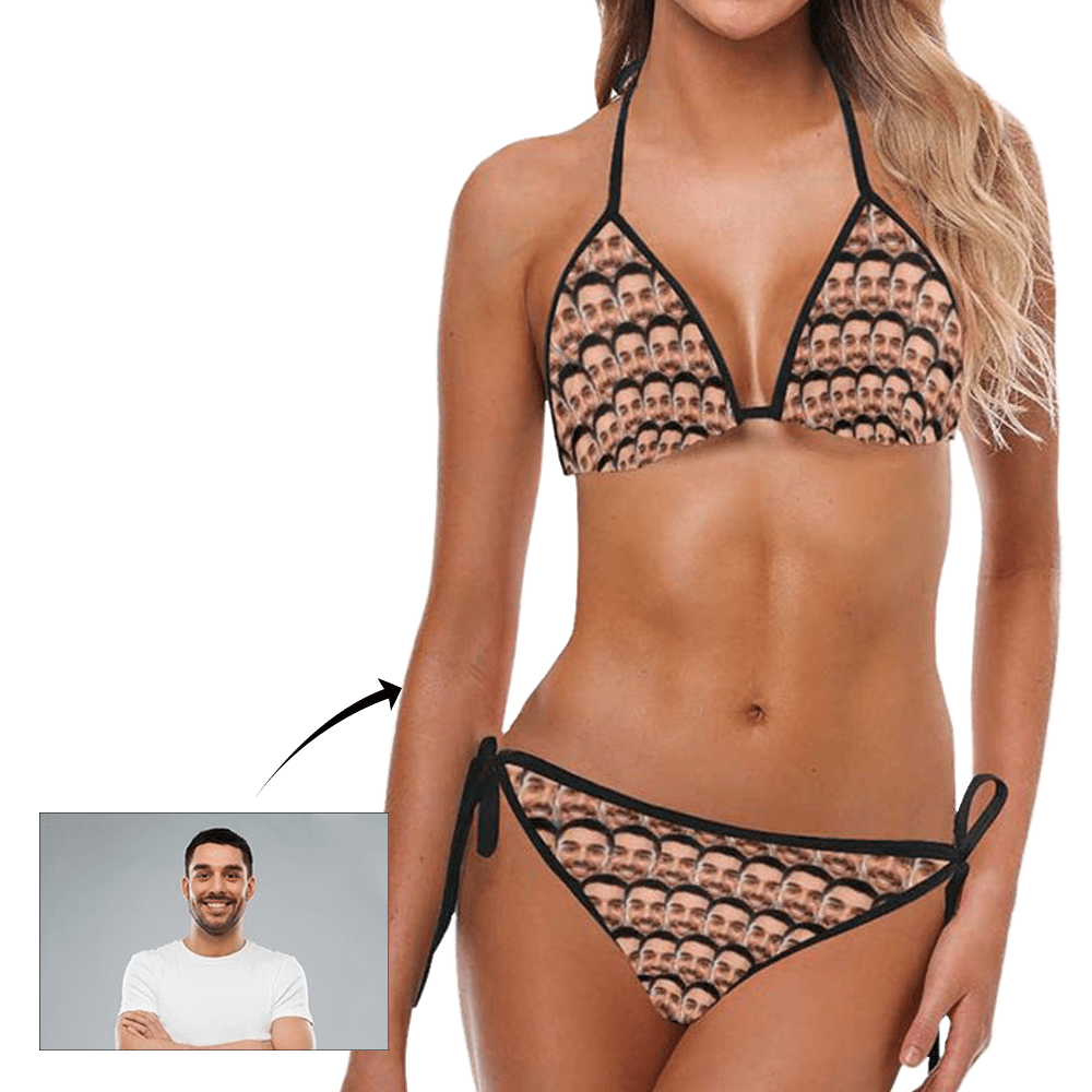 Custom Face Cute Bikini Custom Swimming Suits Girlfriend Gift - Giftlab