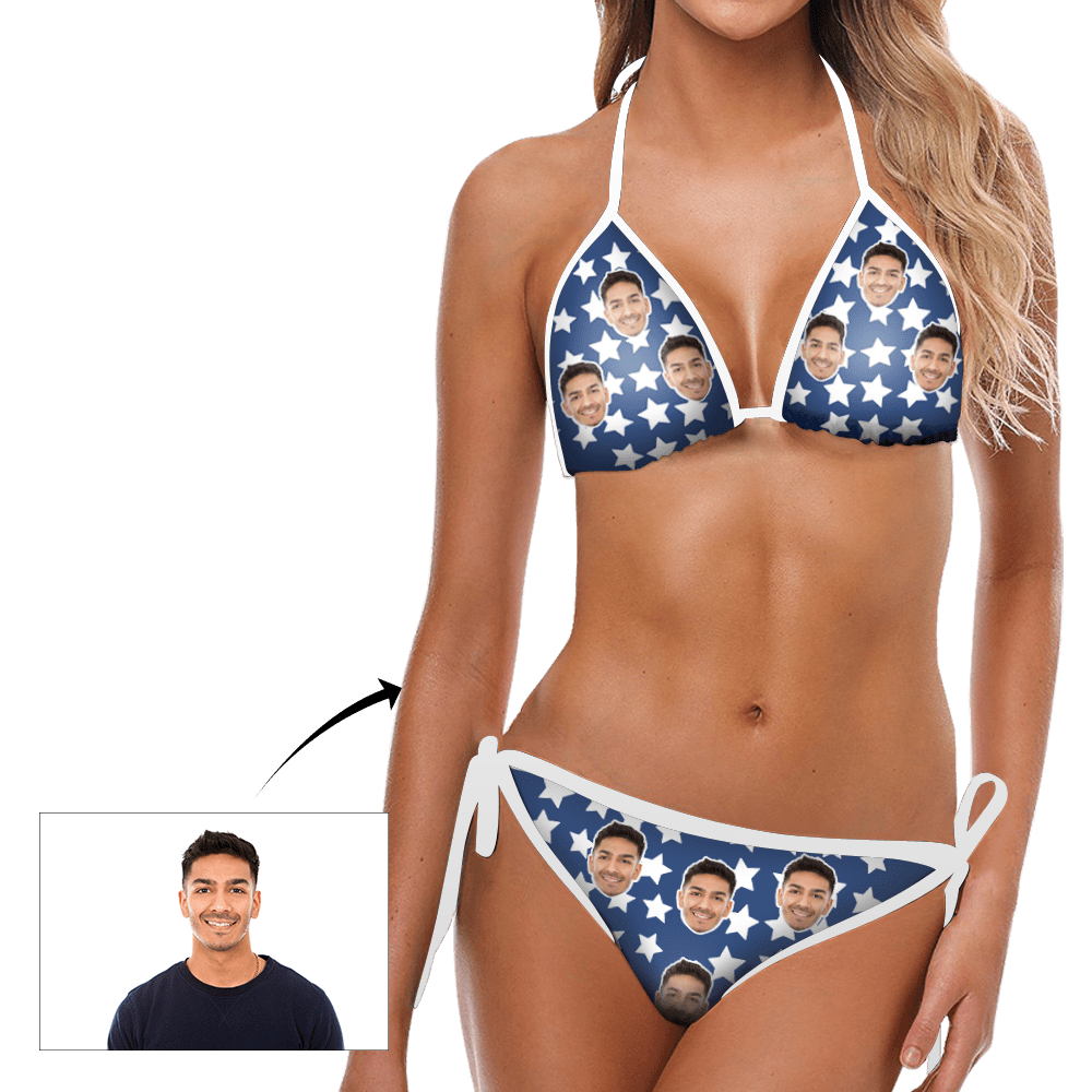 Custom Cute Bikini Personalized Bathsuit Custom Swimming Suits Birthday Gift - Giftlab