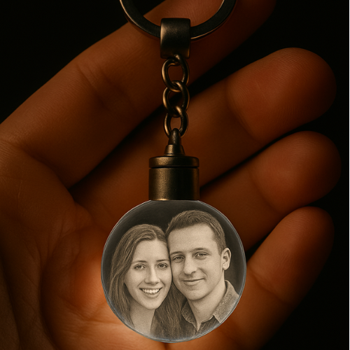 Custom Keychain Crystal Ball For Pet Lovers