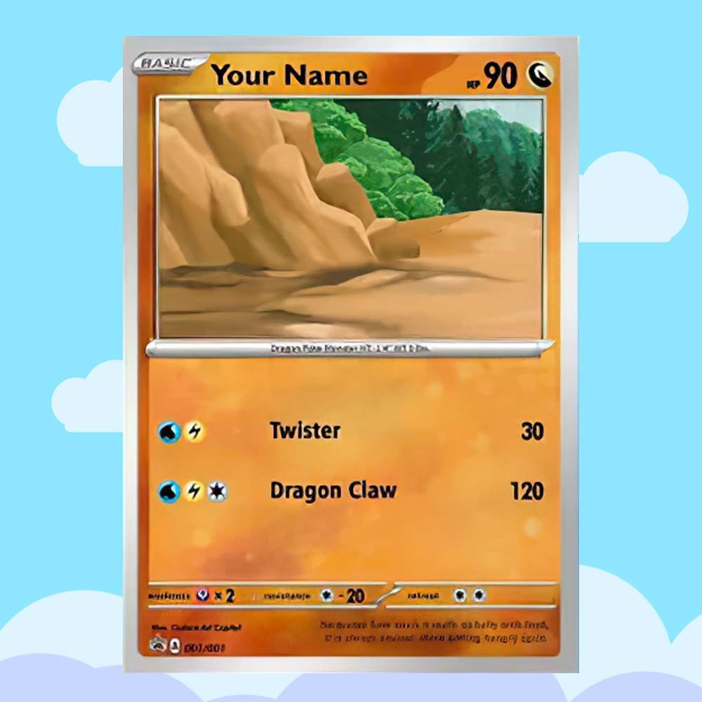 Custom POKE Card Portrait from Photo - Personalized Anime Poster - Fathers Day Gift- Funny Cartoon Card