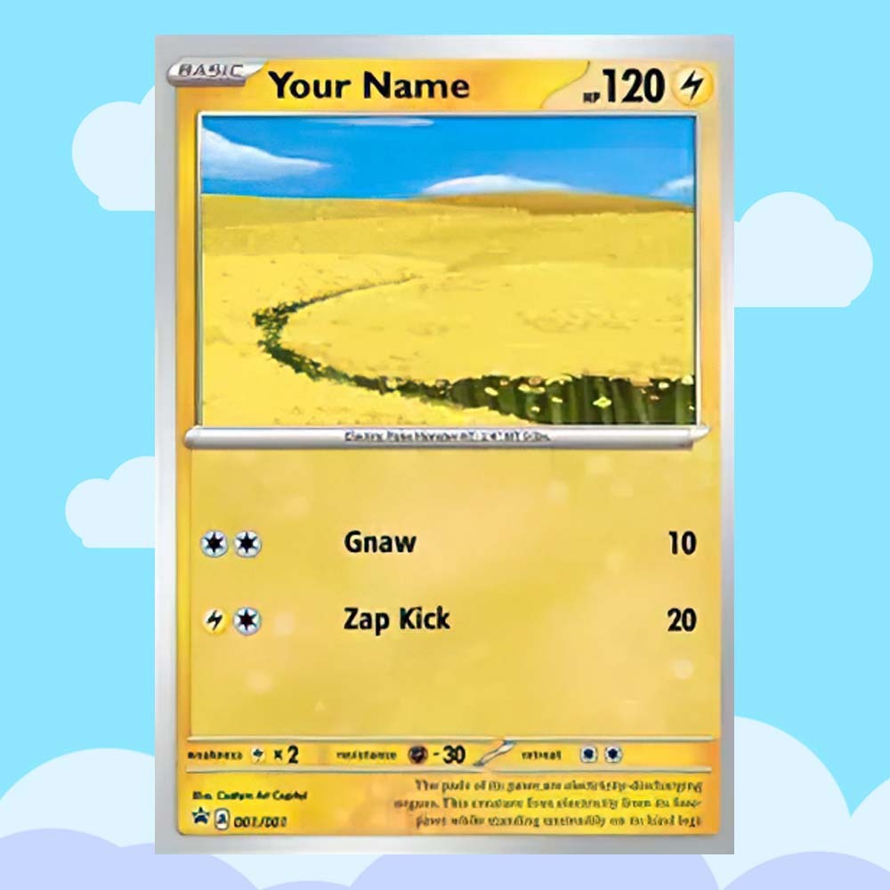 Custom POKE Card Portrait from Photo - Personalized Anime Poster - Fathers Day Gift- Funny Cartoon Card