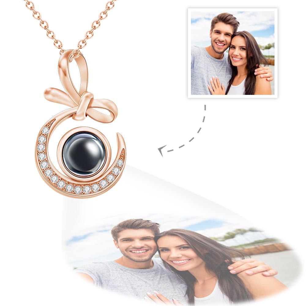 Custom Projection Necklace Unique Design Couple Gifts - Bestchristmasgifts