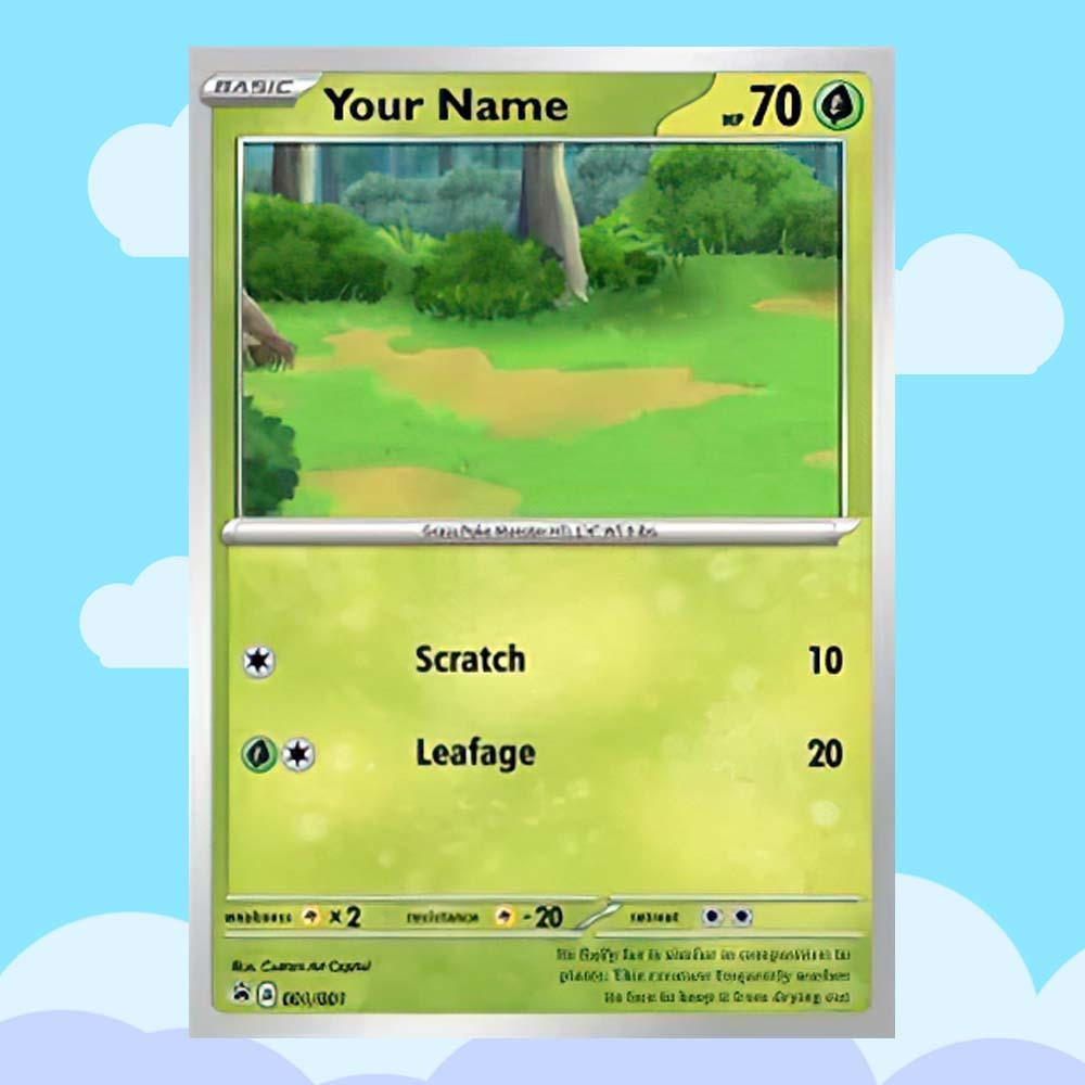 Custom POKE Card Portrait from Photo - Personalized Anime Poster - Fathers Day Gift- Funny Cartoon Card