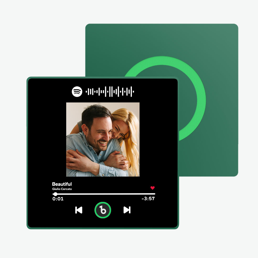 Custom Music Fridge Magnet with Colorful Frame Personalized Spotify and Photo Fridge Magnet That Can Be Played Song - Fridgebeats