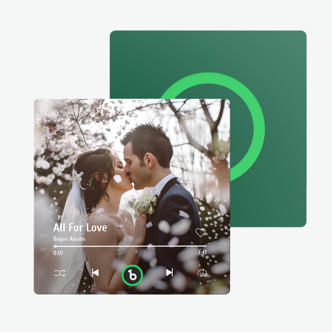 Custom Music And Photo Fridge Magnet Supports Bluetooth Connectivity