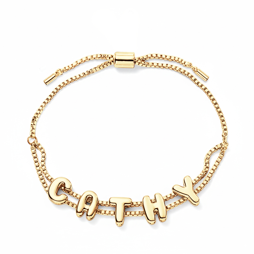Personalized Name Bubble Name Bracelet Unique Gifts for Her