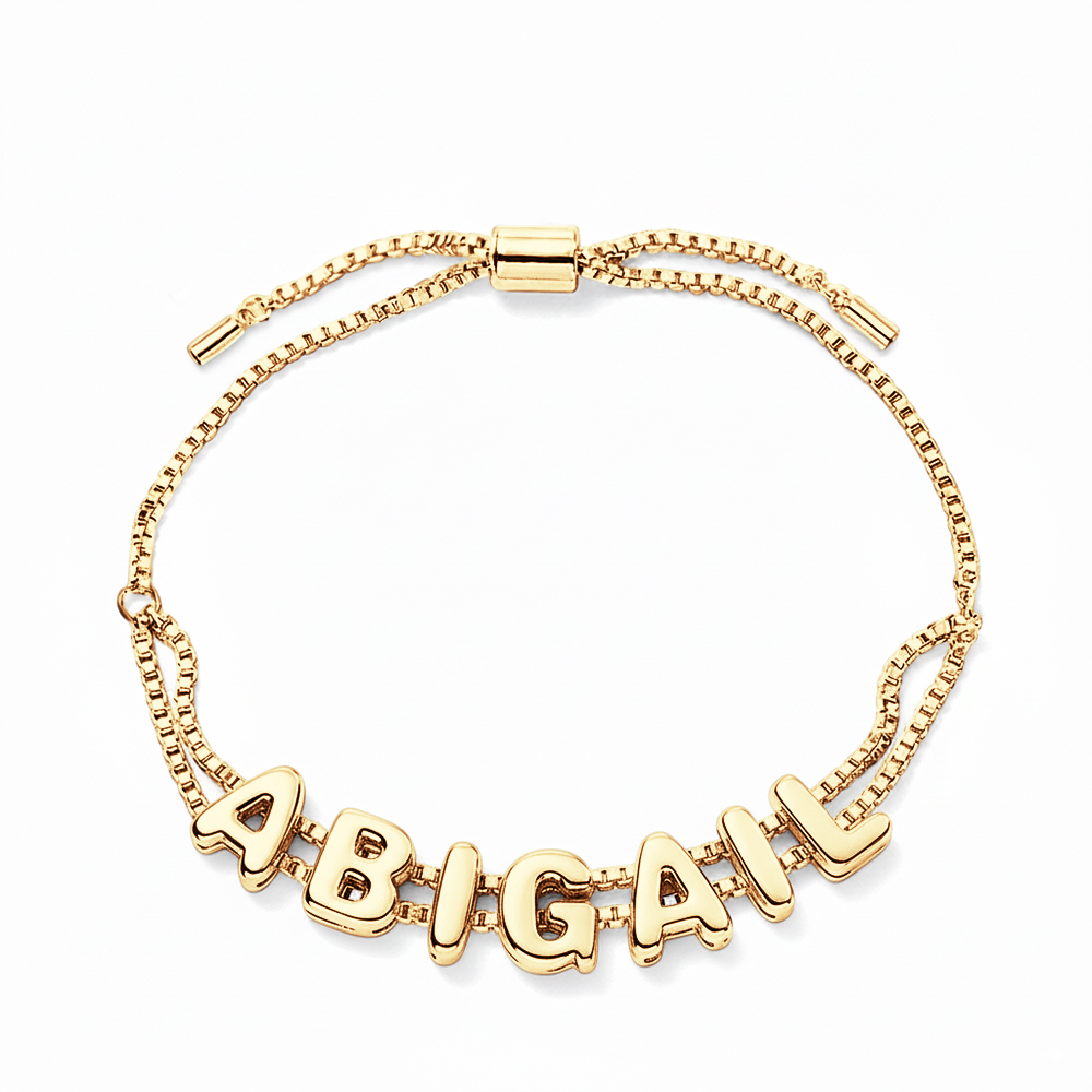 Personalized Name Bubble Name Bracelet Unique Gifts for Her