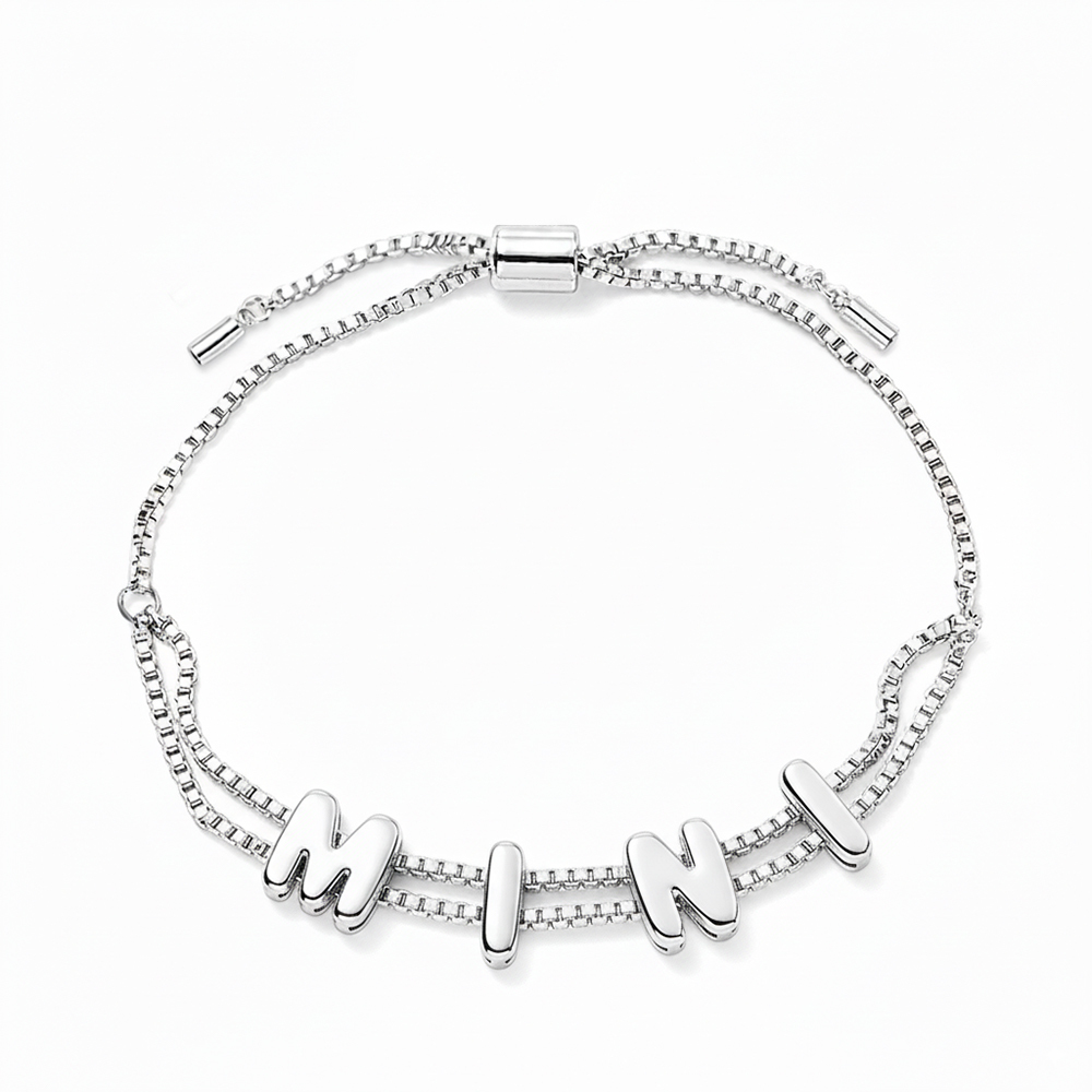 Personalized Name Bubble Name Bracelet Unique Gifts for Her