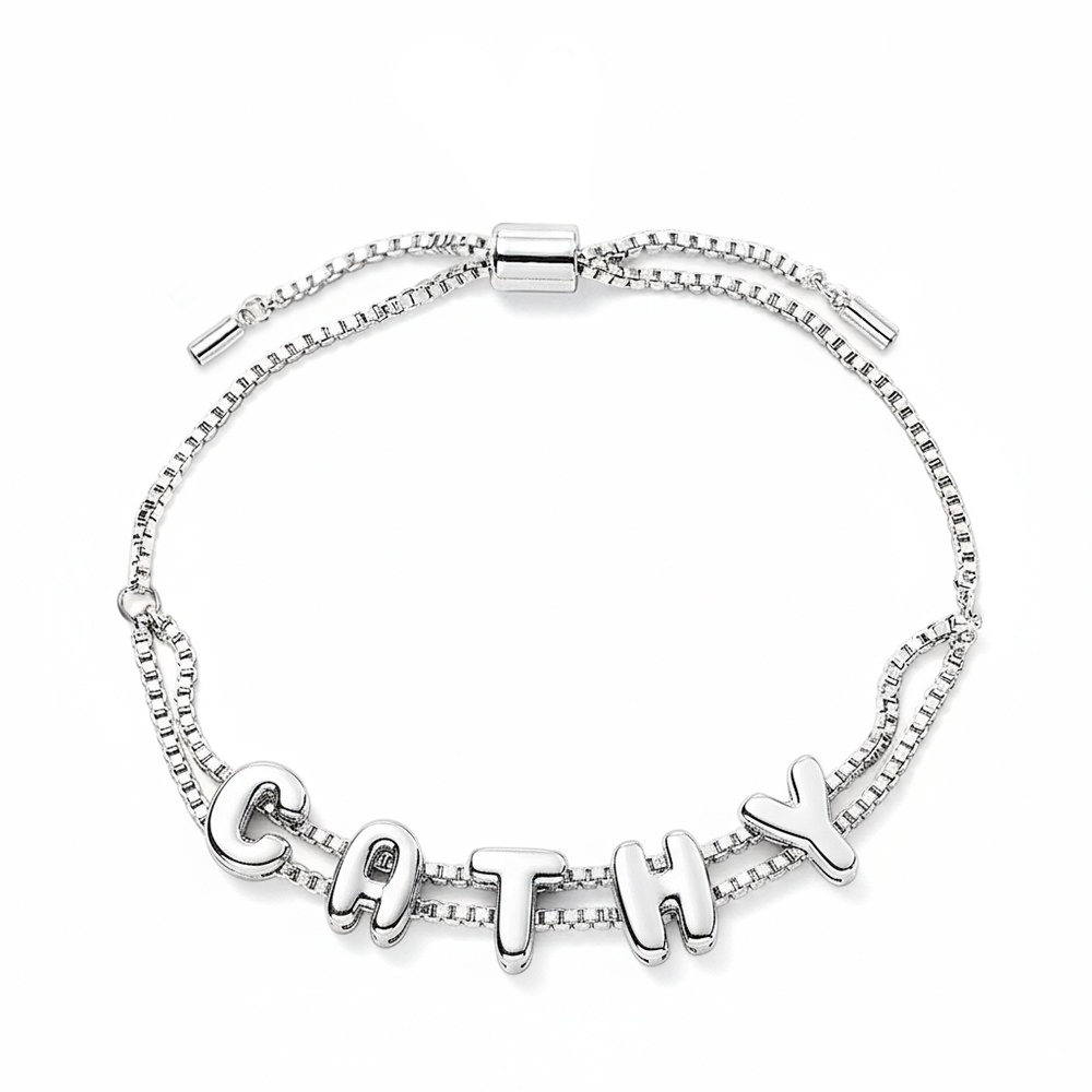 Personalized Name Bubble Name Bracelet Unique Gifts for Her