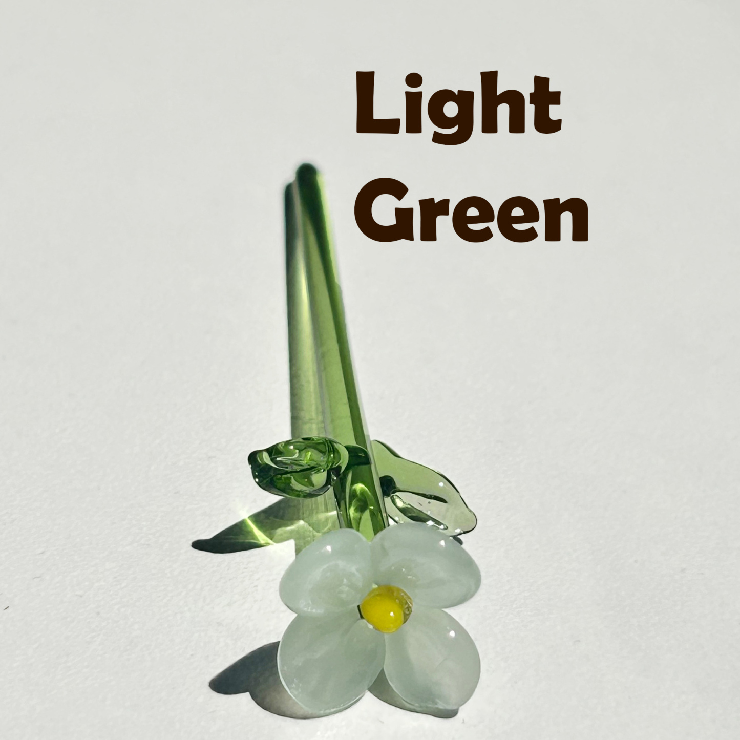 Glass Flower Bouquet - Mini Flower Figurine, Glass Artwork Table Centerpiece, Birth Flower Sculpture, Home Decor Gift for Mom & Friends