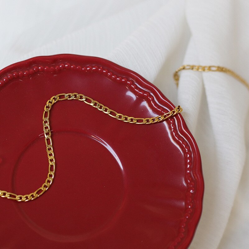 19.7Inch Figaro Chain Gold For Men