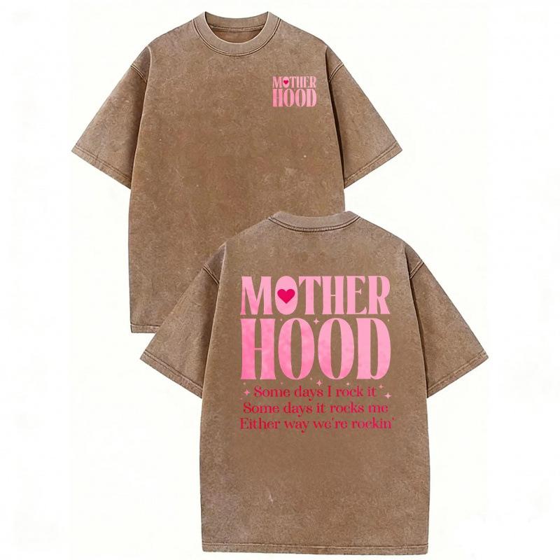 Washed Cotton Mom Life T-Shirt – Relaxed Fit Gifts for Mother