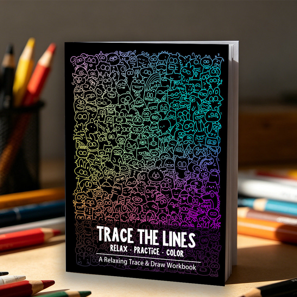 Pen Control Training Workbook: Kids Concentration & Line Art Coloring Book