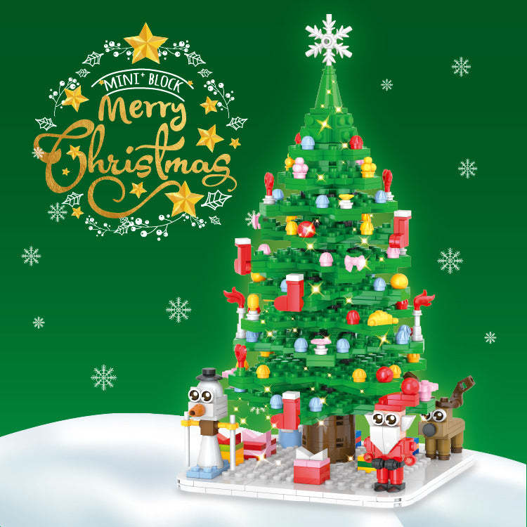 Santa Claus Elk Decoration Building Blocks Ornaments Christmas Countdown Assembly Children'S Toys - Bestchristmasgifts