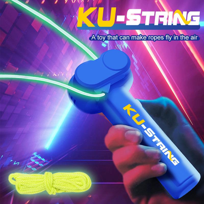Electric Rope Launcher Toy – Rechargeable Glow-in-the-Dark Stress Relief Gift