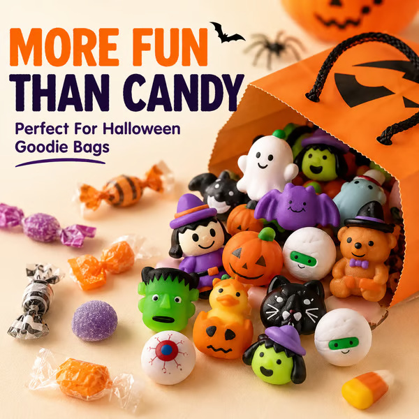 Halloween Mochi Squishy Toys - Stress Relief Dumpling Party Favors