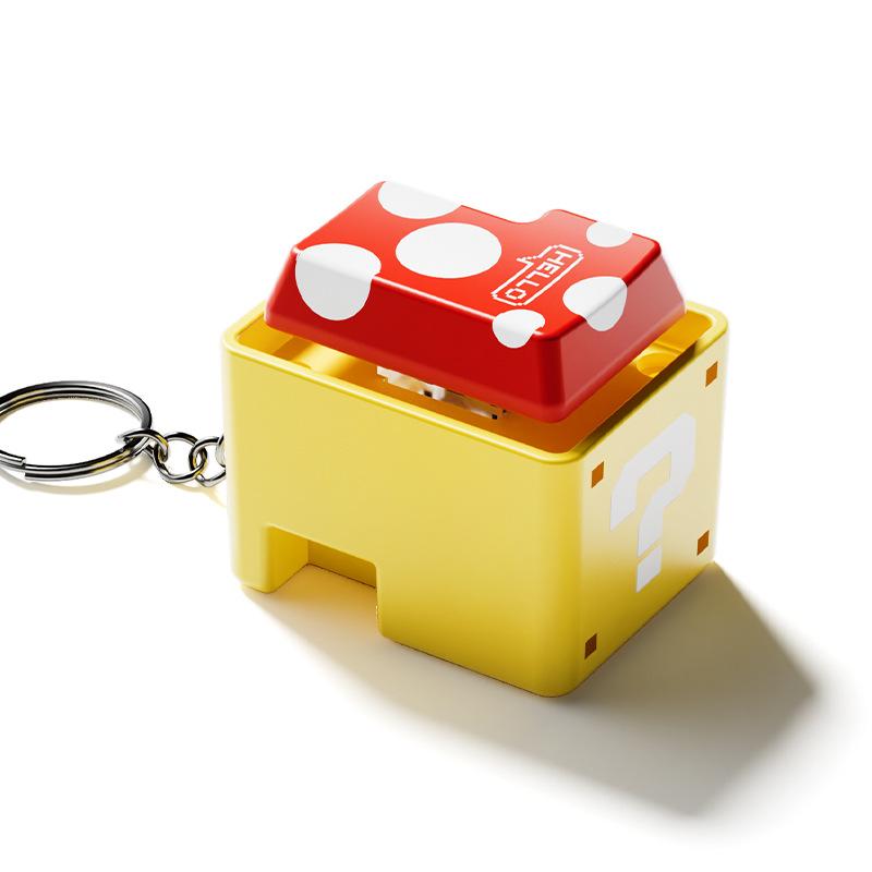 Super Question Mark Enter Voice Button Keychain Pendant Sound Pendant Fidget Decompression Toy