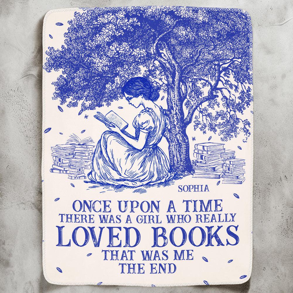 Once Upon A Time Chinoiserie Toile De Jouy - Personalized Blanket - Bestchristmasgifts