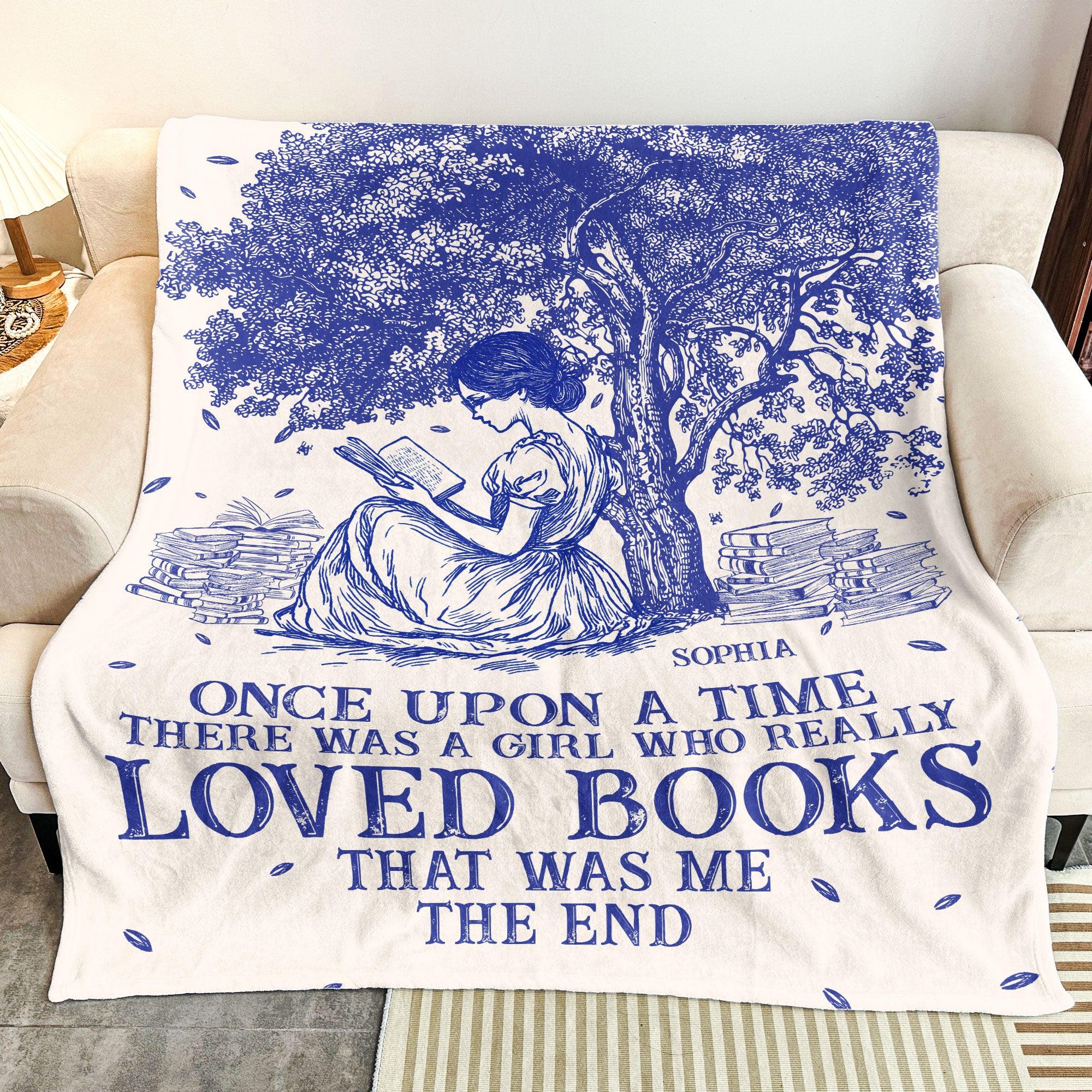 Once Upon A Time Chinoiserie Toile De Jouy - Personalized Blanket - Bestchristmasgifts