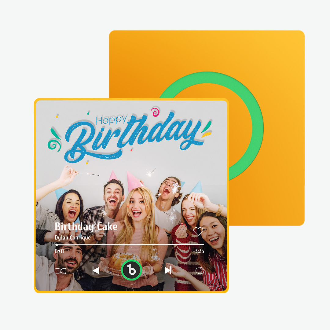 Custom Music And Photo Fridge Magnet Supports Bluetooth Connectivity