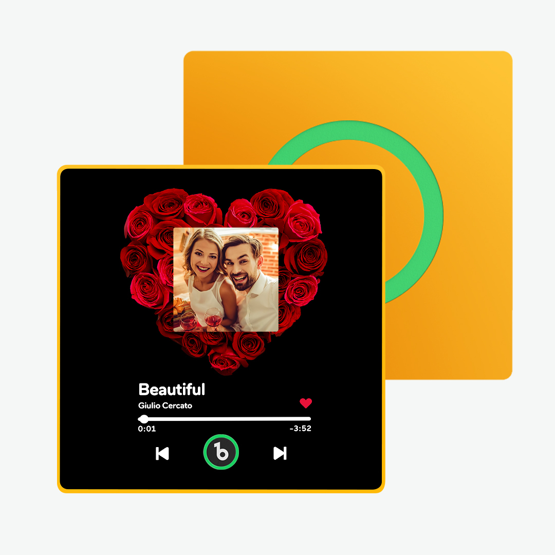 Custom Music Fridge Magnet Colorful Frame Photo Fridge Magnet Gift for Her - Fridgebeats