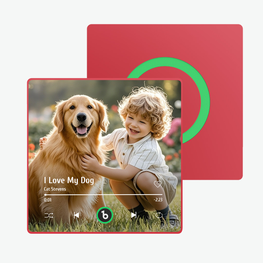 Custom Music And Photo Fridge Magnet Supports Bluetooth Connectivity