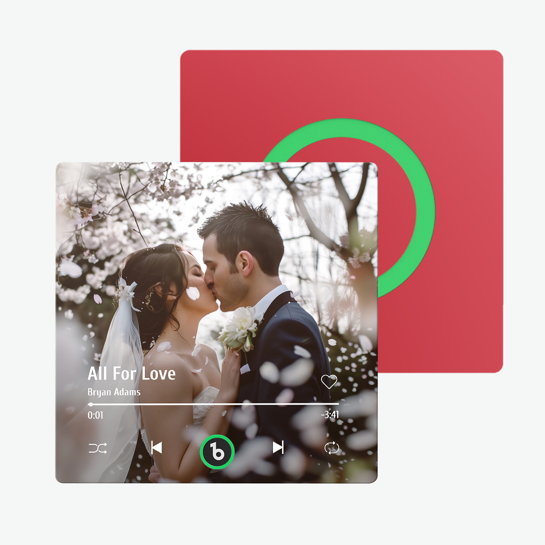 Custom Music And Photo Fridge Magnet Supports Bluetooth Connectivity