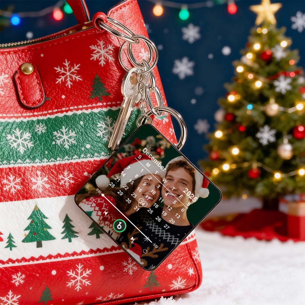 Custom Mini Music Fridge Magnet Keychain Personalized Song Fridge Magnet That Can Play Music Magnet Calendar Music Keychain Christmas Gifts for Couple - Bestchristmasgifts