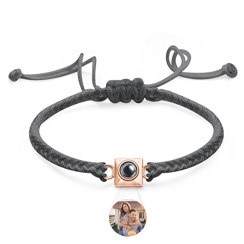 Custom Projection Bracelet Square Weave Sports Gift for Men - SantaSocks
