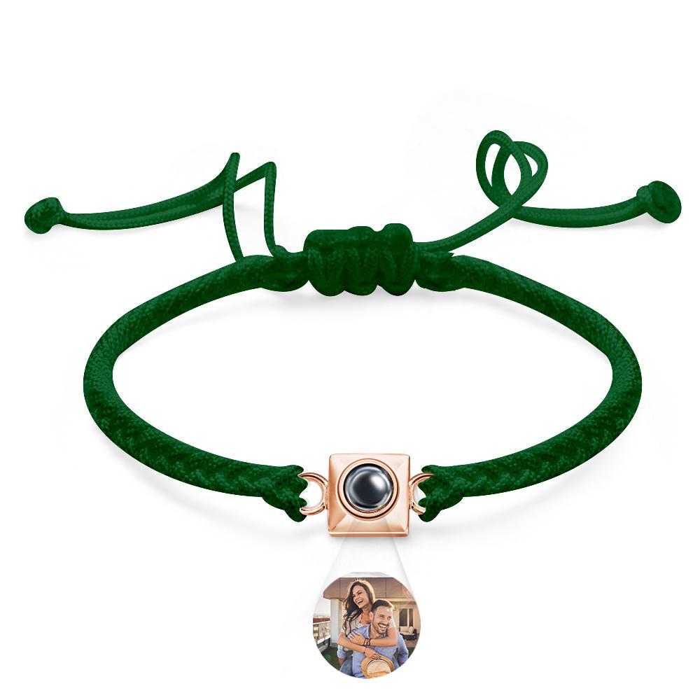Custom Projection Bracelet Square Weave Sports Gift for Men - SantaSocks