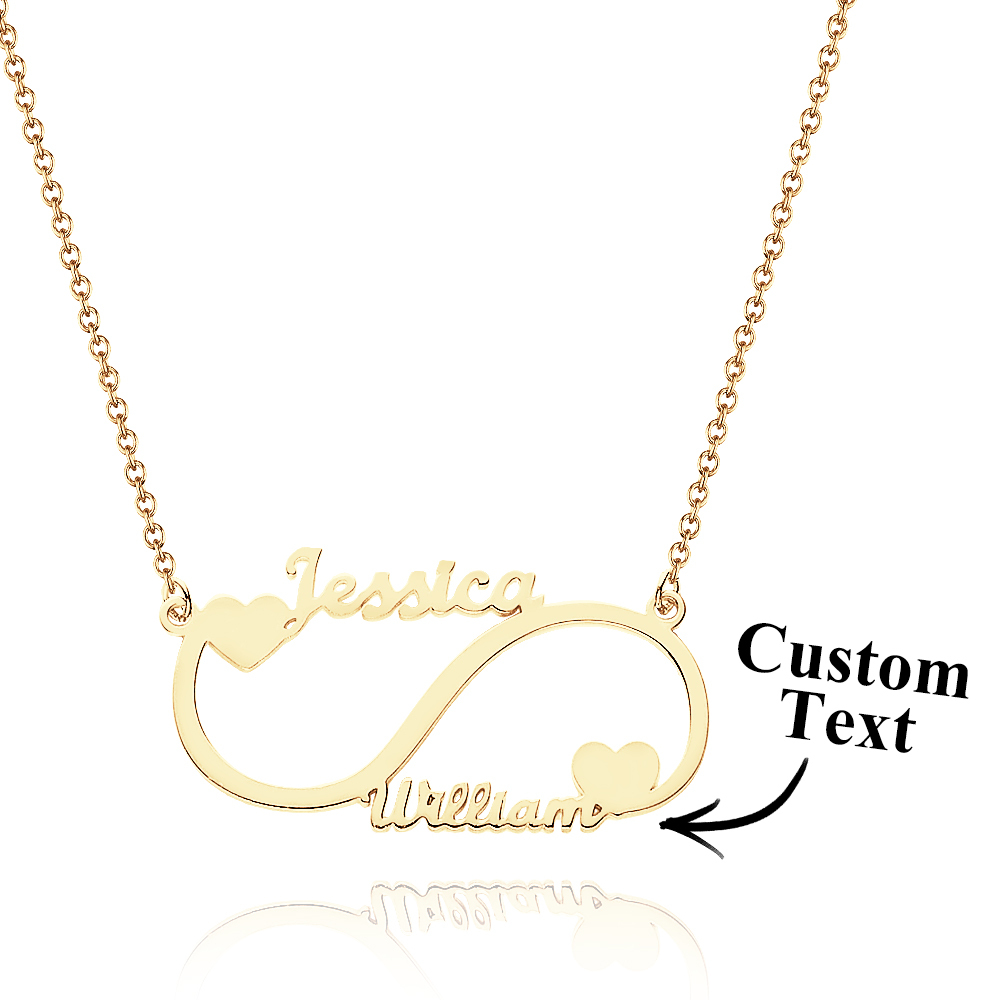 Personalized Name Necklace Custom Infinity Name Necklace Gift for Her
