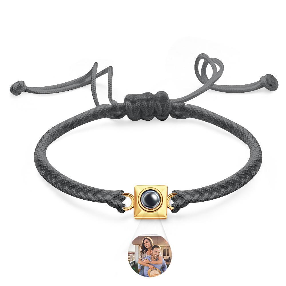 Custom Projection Bracelet Square Weave Sports Gift for Men - SantaSocks