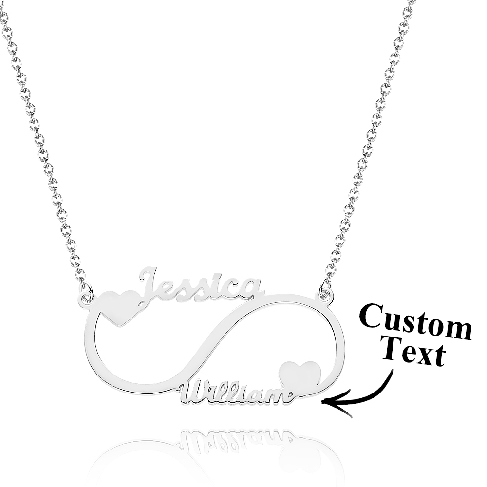 Personalized Name Necklace Custom Infinity Name Necklace Gift for Her