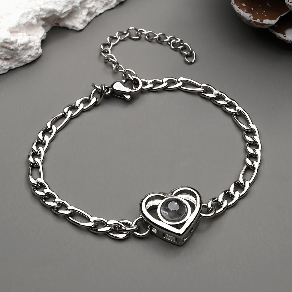 Custom Projection Bracelet Fashion Chain Retro Old Gift for Men - SantaSocks