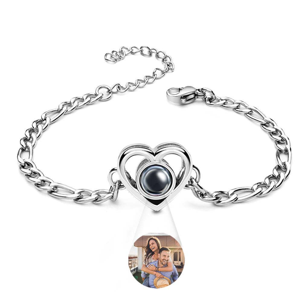 Custom Projection Bracelet Fashion Chain Retro Old Gift for Men - SantaSocks